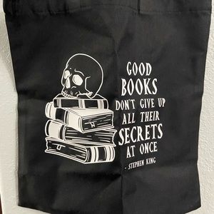 Stephen king quote tote bag